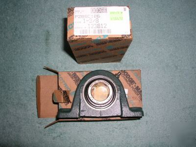 New two dodge P2BSC106 mounted pillow block bearings