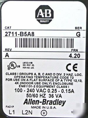 Allen bradley panelview 2711-B5A8 g excellent 2711B5A8