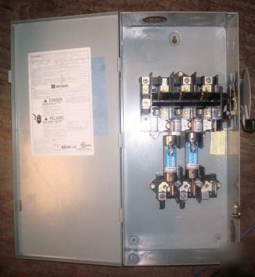Cutler-hammer disconnect / safety switch 100A DG323NGB