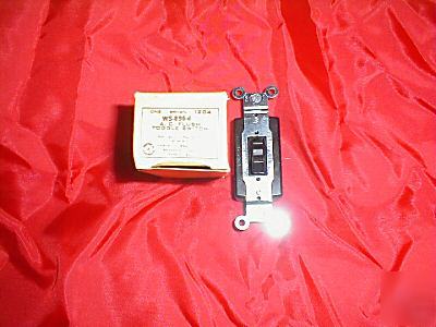 Hubbell 4 way ac flush toggle switch-brown-HBL1204/1204