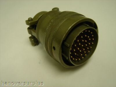 Mil spec connectors with cable clamps lot of 3 