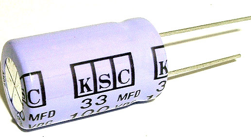 Non polar radial electrolytic capacitors 33UF 100V (10)