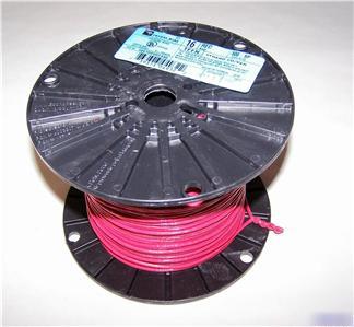 4 mtw tffn awm 500FT 16 awg stranded copper wire - red