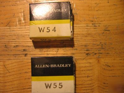 Allen bradley W54 and W55 heater element( lot of 2)