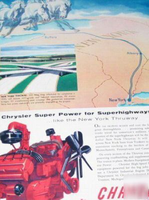 Chrysler industrial engines pedigree h.p. -4 1950S ads