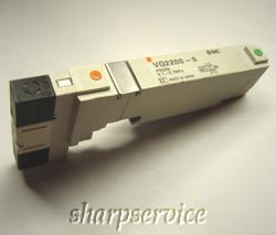 Smc VQ2200-5 solenoid valve 24VDC 2-pos.double VQ2000
