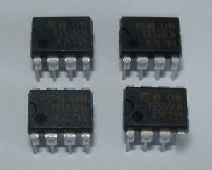 4 x TS555CN (7555) cmos low power version 555 timer