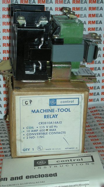 Ge general electric machine tool relay CR2810A14AJ2 nos