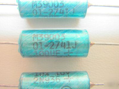 M39003/01-2741, mil-spec capacitor, 100 uf, 10%, 10V