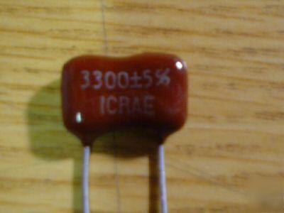 New 10PCS 500V 3300PF dipped silver mica capacitors 
