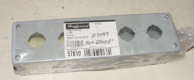 New hoffman push button enclosure e-5PB 