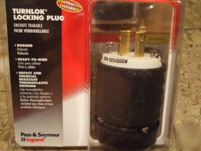 Pass & seymour L14-20 locking plug L1420-p 20A 125/250V
