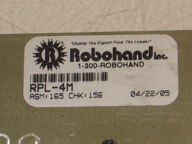 Robohand pneumatic air parallel gripper rpl-4M