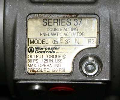 Worcestor - double acting pneumatic actuator series 37