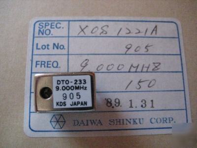 750 pcs dto-233 9.000 mhz full size crystal oscillator 