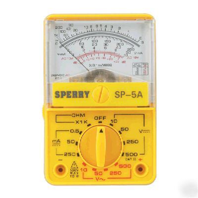 Pocket analog multimeter a.w. sperry model #sp-5A