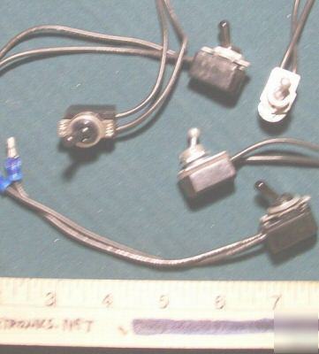 10 spst toggle switches, 125V @ 5A / 250V @ 3A, leviton