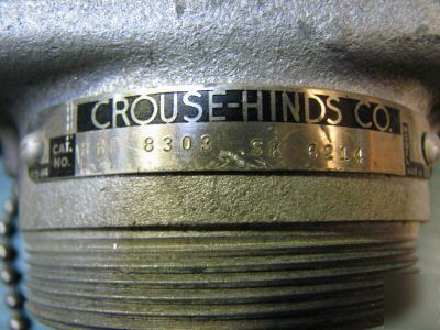 Crouse hinds plug explosion proof box 250 volt 72EC