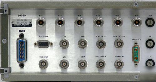 Hp agilent 8958A cell radio interface, 10 to 1500 mhz