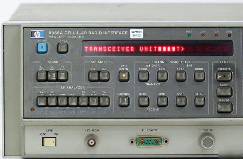 Hp agilent 8958A cell radio interface, 10 to 1500 mhz