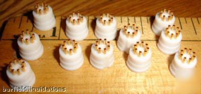  lot 12 electrical socket plugs p/n 027-6009-00-0-179