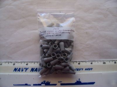 100 twist lock wire connectors gray 22/14