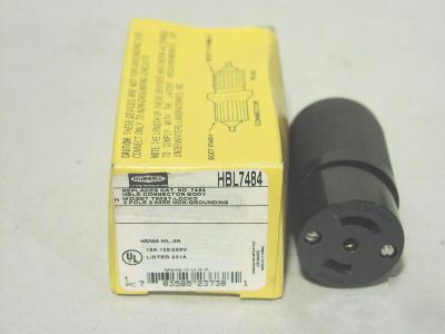 New hubbell HBL7484 nema ml-3R connector 7484 