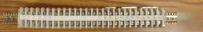 26 position terminal block used