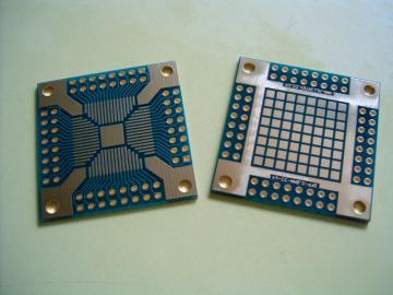 5 pcb prototype boards qfp 32~64PIN smd r,c,l MEGA128