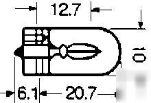 194 (60-59) plastic wedge pigtail socket receptacles