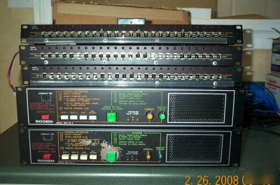 2-bogen MCP35A control panels w/3- intercom switchbanks