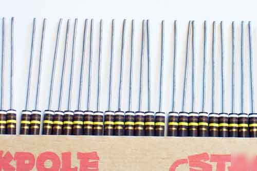 50) 910K ohm 1/2W carbon composition resistors 5%