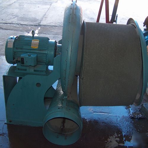 Kuhl blower tba 12-20-tx-15 & baldor motor 20 hp