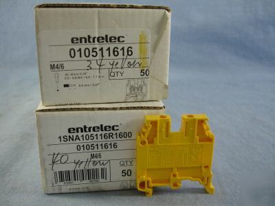 New 74 entrelec terminal blocks m 4/6 010511616 