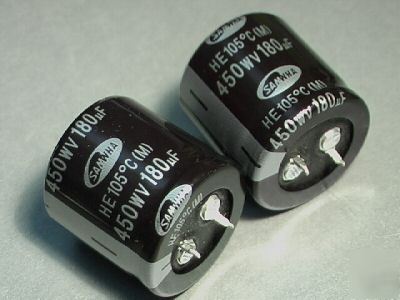180UF 450V capacitor for tube amp ham radio lot of 2