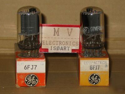 2 tubes 6FJ7 ge - valvole rÃ¶hren lampes valvulas