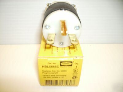 New hubbell plug HBL5666C 6-15P 15 a 250V 5666C new