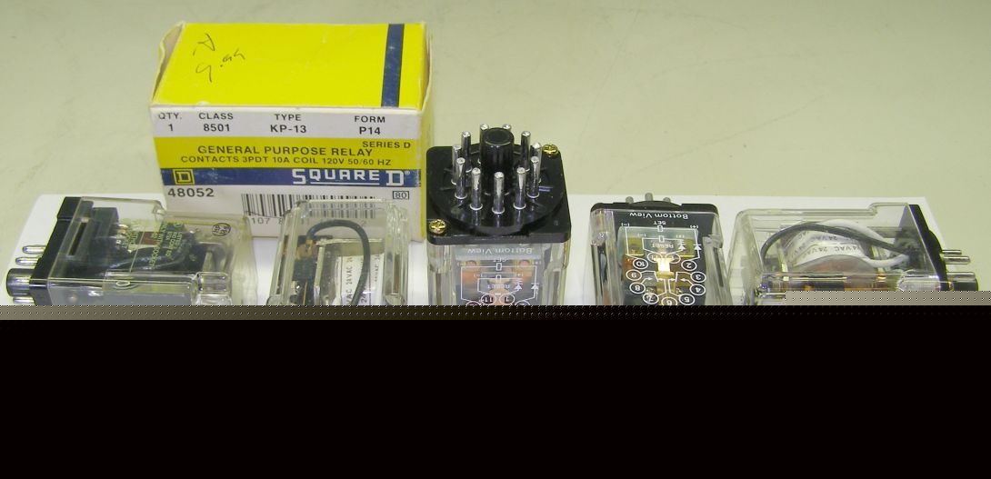 New four omron/1 square d general purpose relays... 