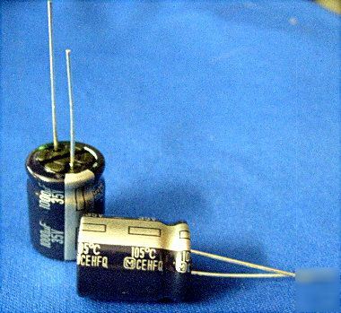 25 panasonic 35V 1000UF +20% 105C hfq radial capacitors