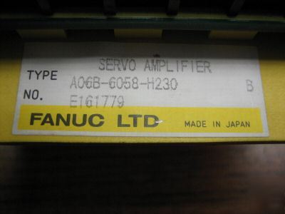 Fanuc ltd. A06B-6058-H230 servo amplifier A06B6058H230