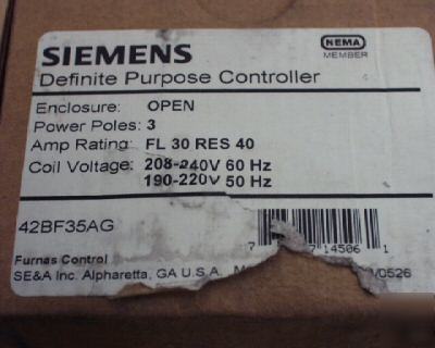 Siemens furnas definite purpose controller 3 pole 