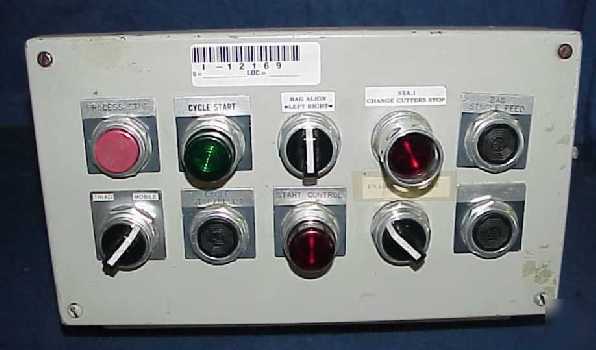 10 switch push botton momentary toggle key w/enclosure