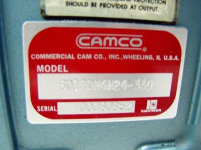 Camco rotary indexer rdm series m/n: 601RDM4H24-330