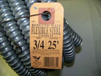 New flexible steel conduit 3/4
