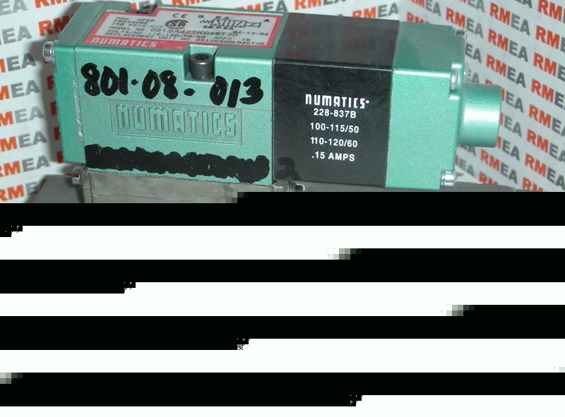 Numatics solenoid 081SA400K046T30 includes manifold
