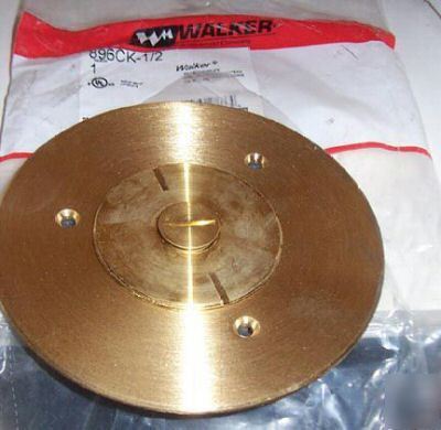 Walker brass floor coverplate 896CK-1/2 