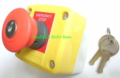 10+1EMERGENCY stop pushbutton control station w/key #1