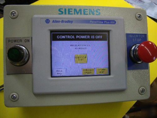 Allen bradley panelview plus 600 2711P-T6C20D