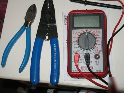 Electrical tool lot - klein 1010 channellock craftsman 