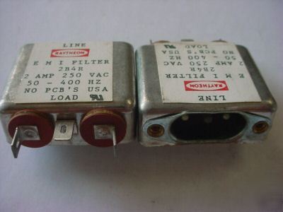 Emi line filter, 2 amp 250 vac ( qty 8 ea )